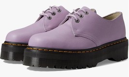 Doc Dr. Martens Air Wair 1461 Quad II Lilac Leather Heavy Duty Shoes Wm&#39;... - $129.99