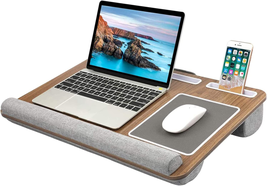 HUANUO Lap Desk - Fits up to 17 Inches Laptop Desk, Built in Mouse Pad &amp; Wrist P - £71.21 GBP