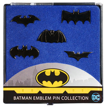 Batman Emblem Black Chrome Pin Collection - £29.64 GBP