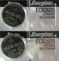 2 Pieces Fresh Energizer ECR 2025 CR 2025 Lithium 3V Battery CR2025 Expire 2031 - £4.49 GBP