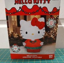 NEW Hello Kitty Airblown Inflatable Christmas Light Up 4.5’ Feet - £38.86 GBP