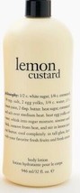 Philosophy Lemon Custard Body Lotion 32 Oz New No Pump Included - £41.13 GBP