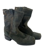 DINGO vintage blue deim and suede western boots  5.5 D USA women - $59.39