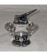 Vintage Ronson Nordic Glass / Chome Base Table Lighter 3.5&quot; High Made In... - €47,35 EUR