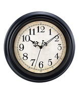 Retro Wall Clock, 12&#39;&#39; Non Ticking Classic Silent Vintage Wall Clocks De... - £25.15 GBP