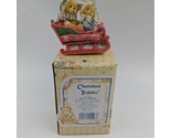 Cherished Teddies OUR 1ST  FIRST CHRISTMAS 1994 Ornament Bear Sled - $10.89
