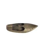 Vintage Solid Brass Indian Made Etched Antique Ash Tray Slipper Shoe - £12.00 GBP
