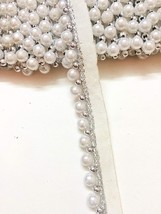 Stylish Pearl Laces for Dresses, Sarees, Lehenga, Suits, Bags Decorations 9 Yard - £15.06 GBP