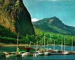 Beacon Rock Barca Dock Camas Washington Wa Unp Cromo Cartolina G5 - $4.04