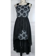 AMY&#39;S CLOSET Girl&#39;s High Low Floral Black Lace Dressy Party Sun Dress Si... - €21,00 EUR