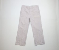 Vtg 70s Streetwear Mens 34x28 Distressed Wide Leg Bell Bottoms Chino Pants USA - £44.57 GBP