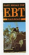 East Broad Top Railroad Brochure Rockhill Furnace Pennsylvania Pennsylva... - $17.82