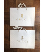 Gucci shopping bag children white paper with handles medium pair - £20.61 GBP