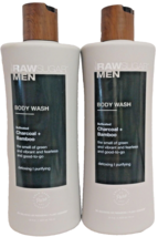 2X Raw Sugar Men Body Wash Detoxing Purifying Charcoal + Bamboo 25 Oz. Each - $27.95