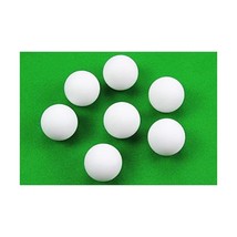 3 x 36mm SOLID WHITE SCUFFED Football Table Balls With Rubber Grip Coati... - £10.46 GBP
