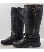 *E) Weather Protectors by Totes Women's Black Faux Fur Boots 5409 Size 8 - $11.87