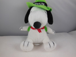 Snoopy Dog Metlife Winter Olympics Hat Scarf P EAN Uts Plush Toy Doll 5" Sitting - £4.37 GBP