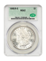 1880/9-S $1 CACG MS62 - $142.59