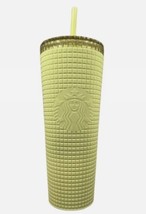 Starbucks Tumbler-New For 2023- Meadow Yellow- Soft Touch - 24oz Venti Cold Cup - £29.71 GBP