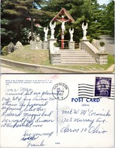 New York Garrison Shrine of the Crucifixion Posted to OH in 1962 VTG Postcard - £7.49 GBP