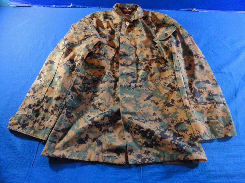 TRU-SPEC USMC MARINE CORPS WOODLAND MARPAT DIGITAL TACTICAL MENS JACKET ... - $25.91