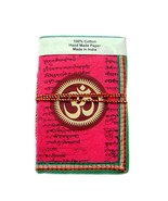 DIARY POCKET NOTE BOOK OM CHAKRA PRINT handmade paper journals 6 x 4 &quot; S... - $19.06