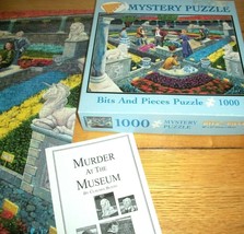 Jigsaw Puzzle 1000 Pieces Museum Murder Mystery Plus Book With Clues Complete - £11.67 GBP