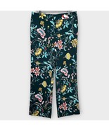 NWT LOFT green floral moody botanical trousers dress pants Size 6 office... - $35.00