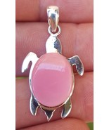 PINK CONCH handcarved Gemstone 925 sterling silver TURTLE pendant (man-7) - €36,36 EUR PINK CONCH handcarved Gemstone 925 sterling silver TURTLE pendant (man-7) - €36,36 EUR