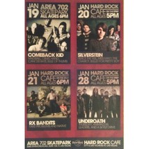 2011 Comeback Kid / Silverstein / RX Bandits / Underoath Vegas Promo Card - £4.65 GBP