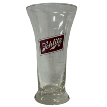Schlitz Beer Pilsner Glass Flared Rim Logo And Scripted Marketing Phrase... - $9.61