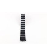 Vintage 50s Rockabilly Striped Color Block Silk Fringed Square Neck Tie USA - $34.60