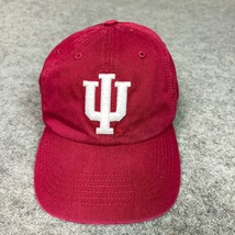 Indiana Hoosiers Mens Hat Small Cap Red White 47 Brand Logo Sports University IU - $18.98