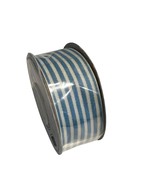 Stampin Up 10 Yards Striped Grosgrain Ribbon Set 1-1/4&quot; Wide Marina Mist... - $7.68