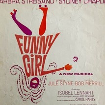 Funny Girl Sheet Music Barbra Streisand 1964 People Musical Antique DWU4 - $24.99
