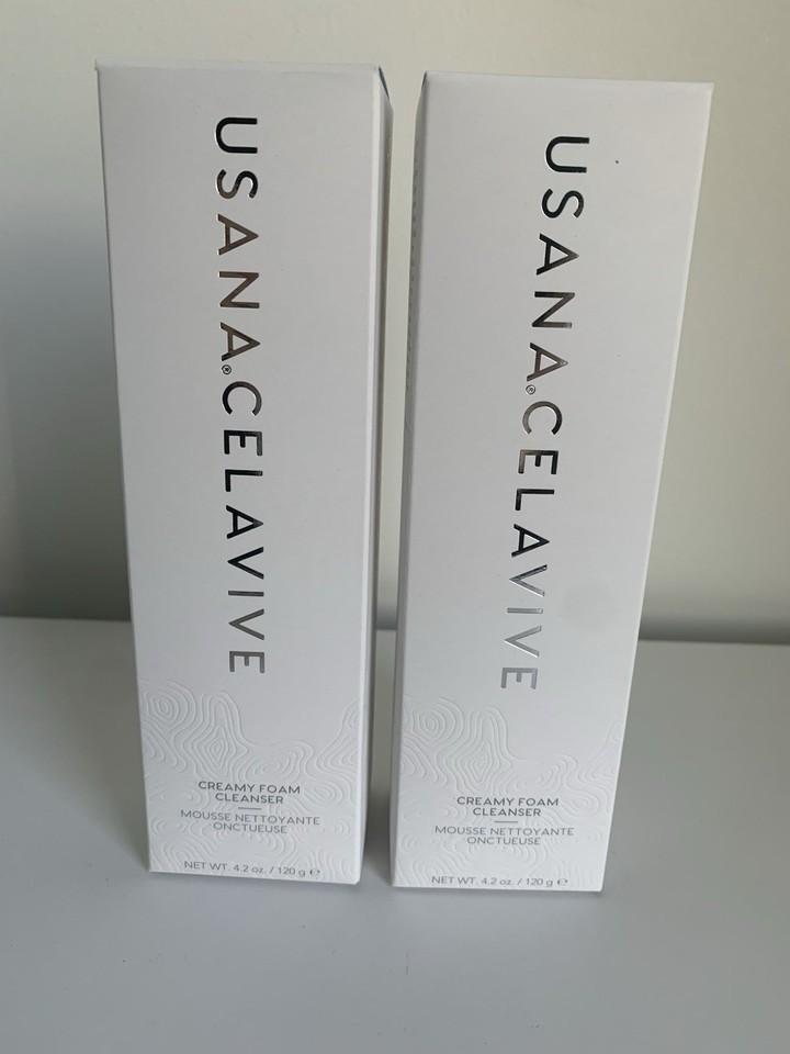 USANA CELAVIVE Creamy Foam Cleanser 4.2 Oz Lot Of 2 Sealed - $39.59
