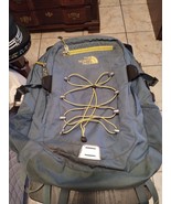 THE NORTH FACE UNISEX BOREALIS LIGHT BLUE AND YELLOW BACKPACK LAPTOP BOO... - $62.68 CAD