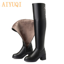 Over Knee Boots Womens New Genuine Leather Women Knee High Boots Knight Boots Wo - £128.50 GBP