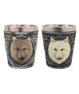 Pack Of 2 Full Moon Mythical Spirit Alpha Grey And White Wolf 2-Oz Shot ... - $337.96 MXN