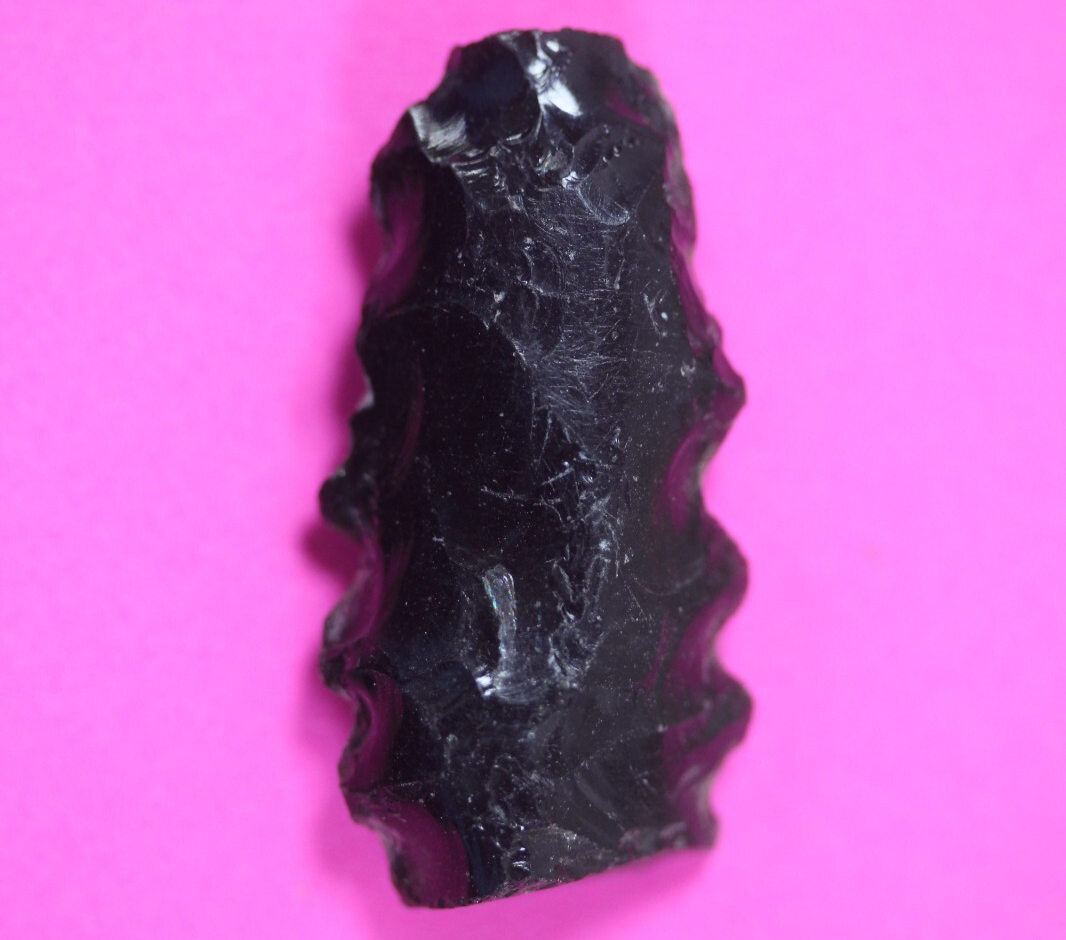 Authentic Pre Columbian Artifact Aztec Arrowhead Battle of Mexico City C... - $29.99