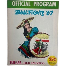 1967 Bullfighting Program Tijuana Old Mexico Picadors Bullfights Bulls V... - $18.70