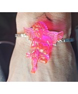 Handmade PINK ANGEL HEART BRACELET unique GIFT BAG resin CHERUB love STU... - $25.73 CAD
