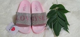 Giardino Doro Flip Flop Italian Sandals Girls Sz 31 European Sequined Pink - $31.67