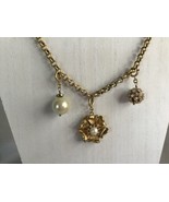 Stella &amp; Dot Gold tone Charm Necklace - £16.08 GBP
