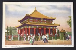 Chicago Worlds Fair Lama Temple 1934 Il Vintage Postcard Illinois Unposted - £3.94 GBP