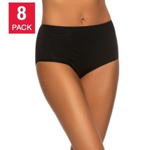 Felina 8-Pack Ladies&#39; Size Large, Cotton Stretch Brief Panties, Open Box - £14.38 GBP