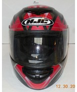 HJC CS-R2 Motorcycle Motocross Full Face Helmet Size Small Red Black DOT... - £56.71 GBP