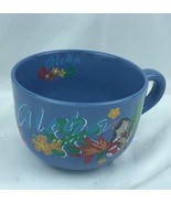 Disney Lilo &amp; Stitch Aloha Blue Soup Coffee Cocoa Mug 22oz Ukulele Hawaiian - $11.30