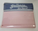 VTG Galleria Lady Pepperell King Flat Bed Sheet Pink Rose Cottage Percal... - $19.79