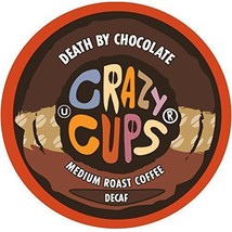 Crazy Cups DECAF Death By Chocolate Coffee 22 to 110 Keurig K cup Pick A... - $25.89+